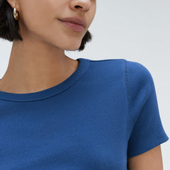 womens-cropped-short-sleeve-rib-tee-deep-blue
