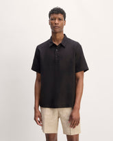 mens-linen-ss-popover-shirt-black | primary