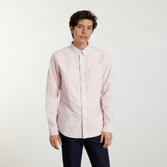 mens-slim-fit-oxford-shirt-red-white-stripe | primary