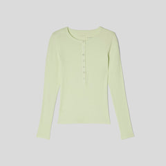 womens-pima-rib-long-sleeve-henley-seafoam-green | alt