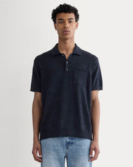 mens-cotton-linen-polo-navy | primary