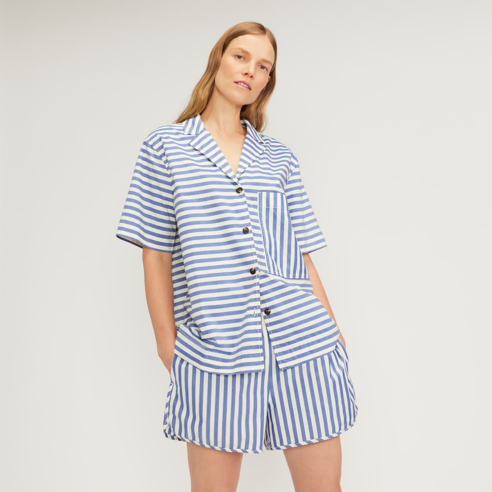 womens-poplin-camp-shirt-mazarine-blue-bone | primary