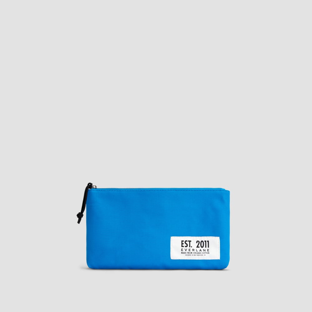unisex-organic-canvas-pouch-brilliant-blue | primary