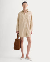 womens-mini-shirtdress-ultrasoft-cotton-tigers-eye-optic-white | primary