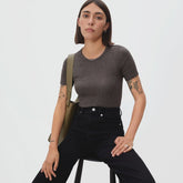 womens-ribbed-pima-crew-tee-hthr-fatigue | primary