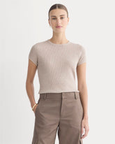 womens-shrunken-tee-in-cozy-waffle-heathered-oatmeal | primary