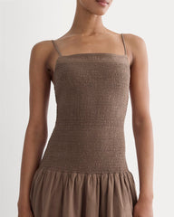 womens-gauze-open-back-dress-mocha