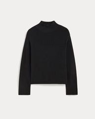 womens-slouchy-funnel-neck-cotton-black | alt