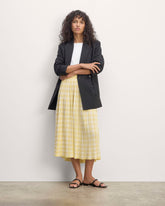 womens-viscose-knit-pleated-skirt-bone-parsnip-gingham | primary