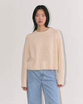 womens-cashmere-boxy-crew-sweater-cream-cream | primary