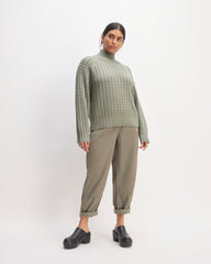 womens-cotton-merino-cable-turtleneck-sage-green