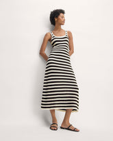 womens-crochet-tank-dress-bone-black | primary