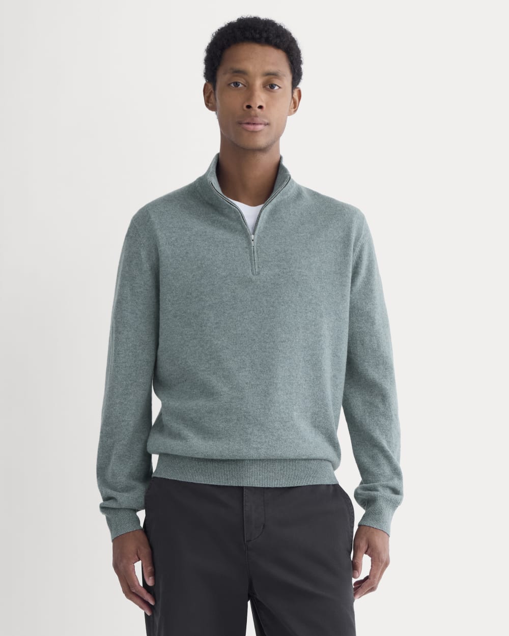 mens-cashmere-quarter-zip-sweater-denim-blue | primary