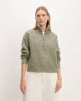 womens-felted-merino-halfzip-sweater-seafoam-kambaba-twist | primary