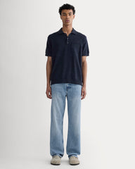 mens-cotton-linen-polo-navy