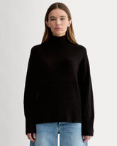womens-cashmere-boxy-turtleneck-sweater-black | primary