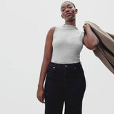 womens-pima-micro-rib-funnel-neck-tank-hthr-grey | primary