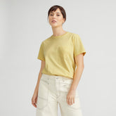 womens-organic-cotton-box-cut-pocket-tee-pale-yellow | primary