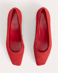 womens-ballet-pump-red-suede | alt