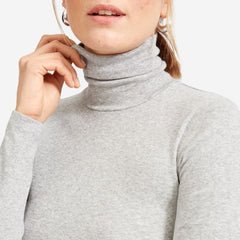 womens-pima-micro-rib-turtleneck-heathergrey | primary