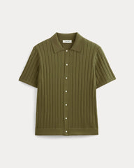 mens-no-sweat-button-down-polo-olive | alt