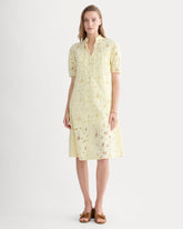 womens-eyelet-maxi-dress-light-yellow | primary