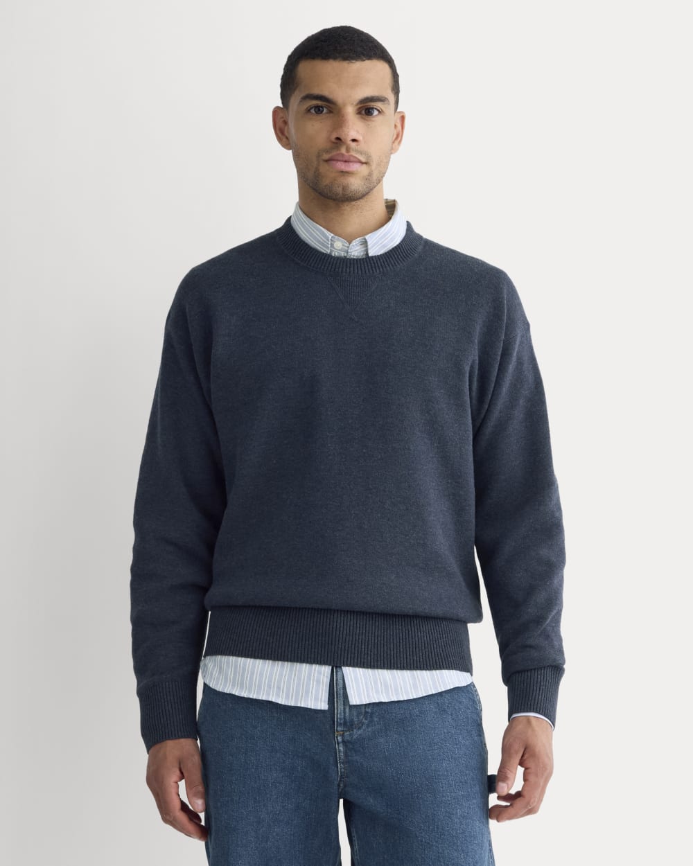 mens-luxe-merino-dblknit-sweater-indigo | primary