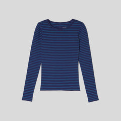 womens-supima-rib-long-sleeve-crew-ocean-cavern-horizon-blue | alt