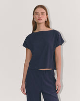 womens-crinkle-top-navy | primary