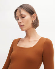 womens-long-sleeve-square-bodysuit-thong-honey