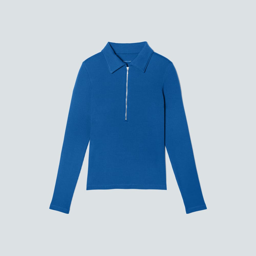 womens-super-soft-zip-polo-lapis-blue