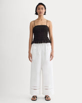 womens-lace-trim-pant-white | primary