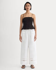 womens-lace-trim-pant-white | primary
