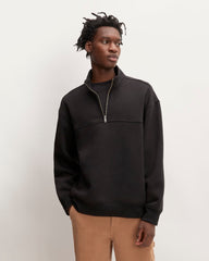 mens-renew-fleece-half-zip-black | primary