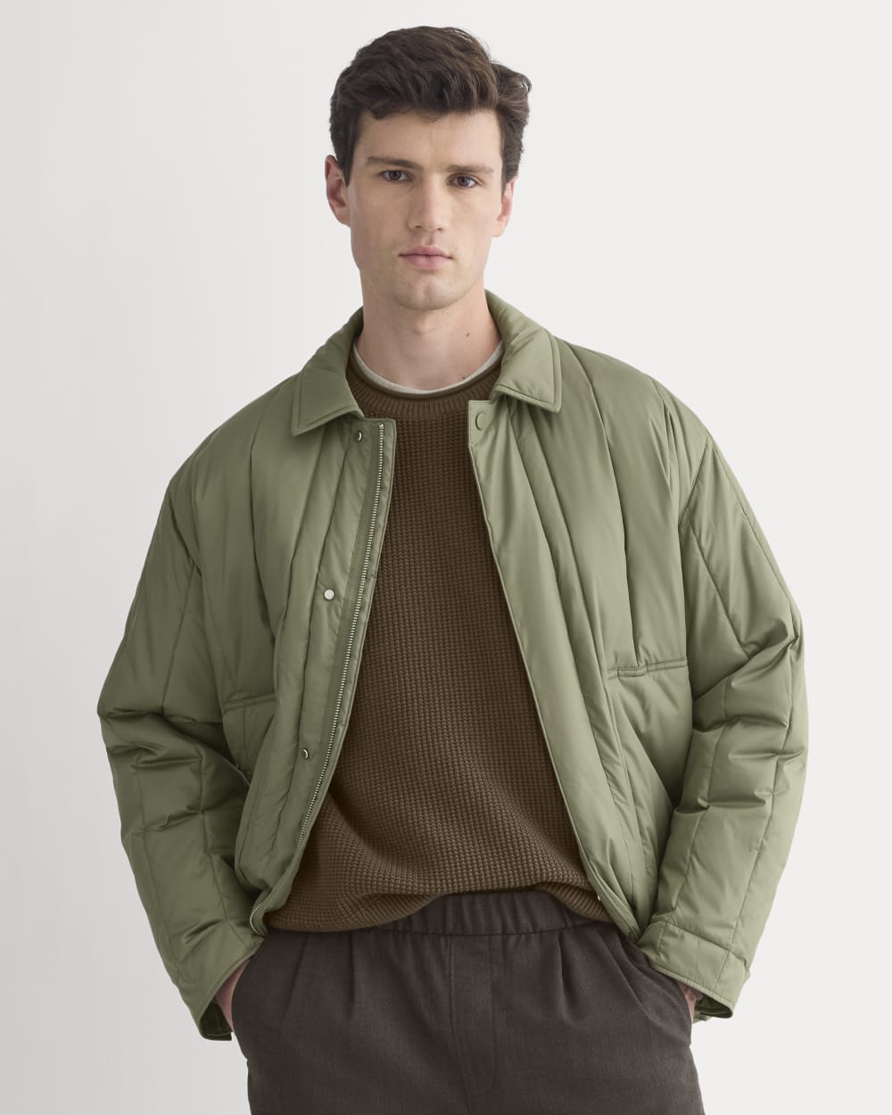 mens-renew-vertical-quilted-jacket-lichen-green | primary