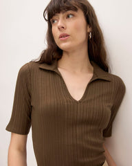 womens-rib-soft-knit-open-collar-polo-cocoa