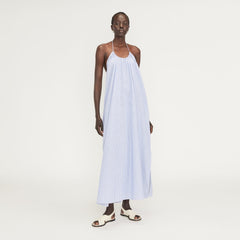 womens-tie-back-halter-dress-mazarine-blue-white | primary