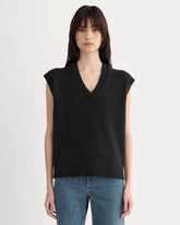 womens-boxy-vest-in-everyday-cotton-black | primary