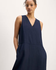 womens-linen-v-neck-maxi-dress-navy