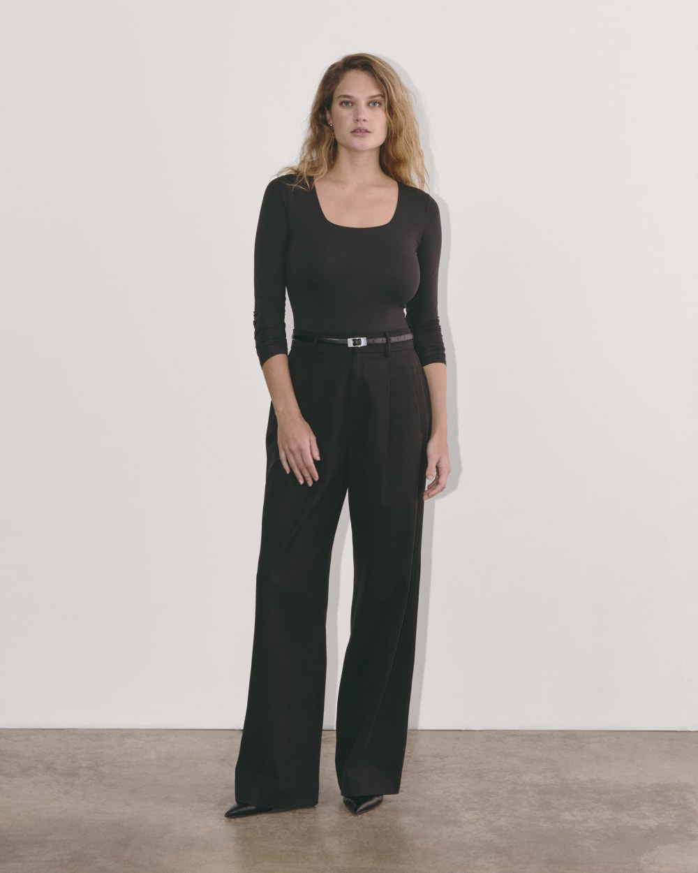 womens-long-sleeve-square-bodysuit-bikini-black | primary