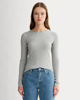 womens-supima-rib-long-sleeve-crew-heathered-grey | primary
