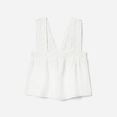 womens-smocked-linen-cami-white | alt