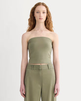 womens-form-tube-top-lichen-green | primary