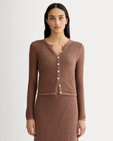 womens-lace-knit-cardigan-mocha | primary