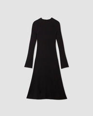 womens-ribbed-mockneck-midi-dress-black | alt