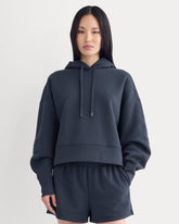 womens-cropped-luxe-fleece-hoodie-navy | primary