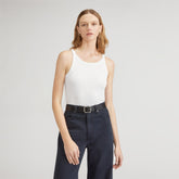 womens-cropped-supima-rib-tank-white | primary