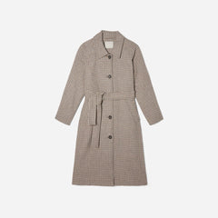 womens-italian-rewool-trench-coat-pewter-houndstooth | alt