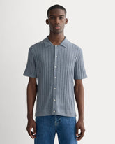 mens-no-sweat-button-down-polo-hthr-sage-blue | primary