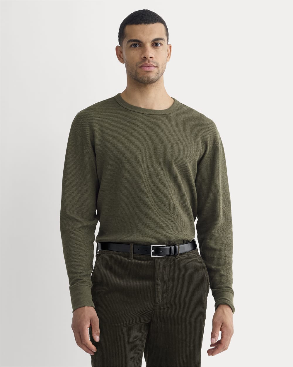 mens-thermal-cozy-waffle-crew-heather-beech | primary